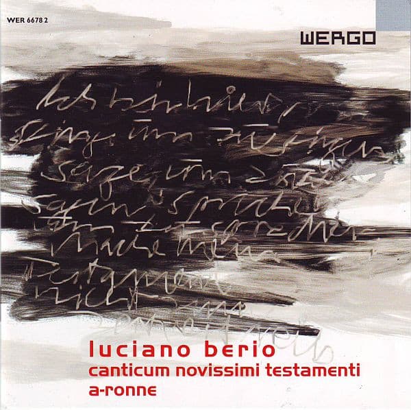Canticum Novissimi Testamenti / A-Ronne