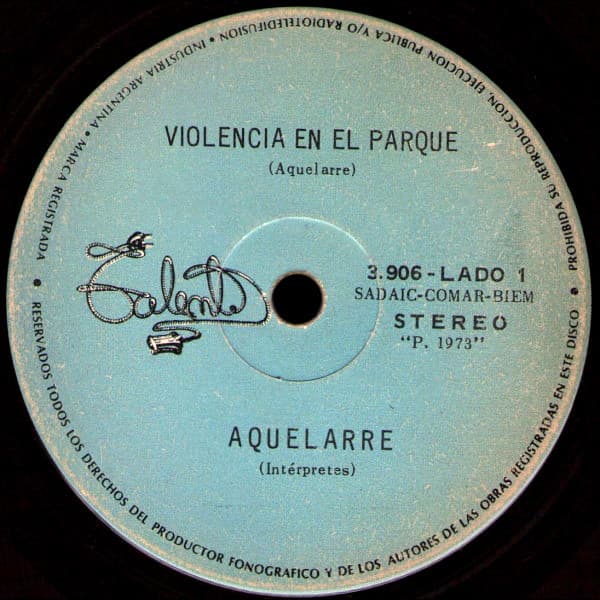 Violencia en el parque / Ceremonias para disolver