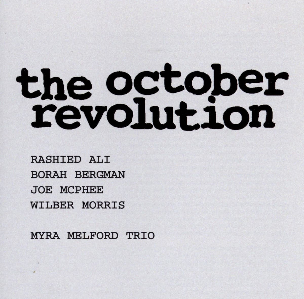The October Revolution