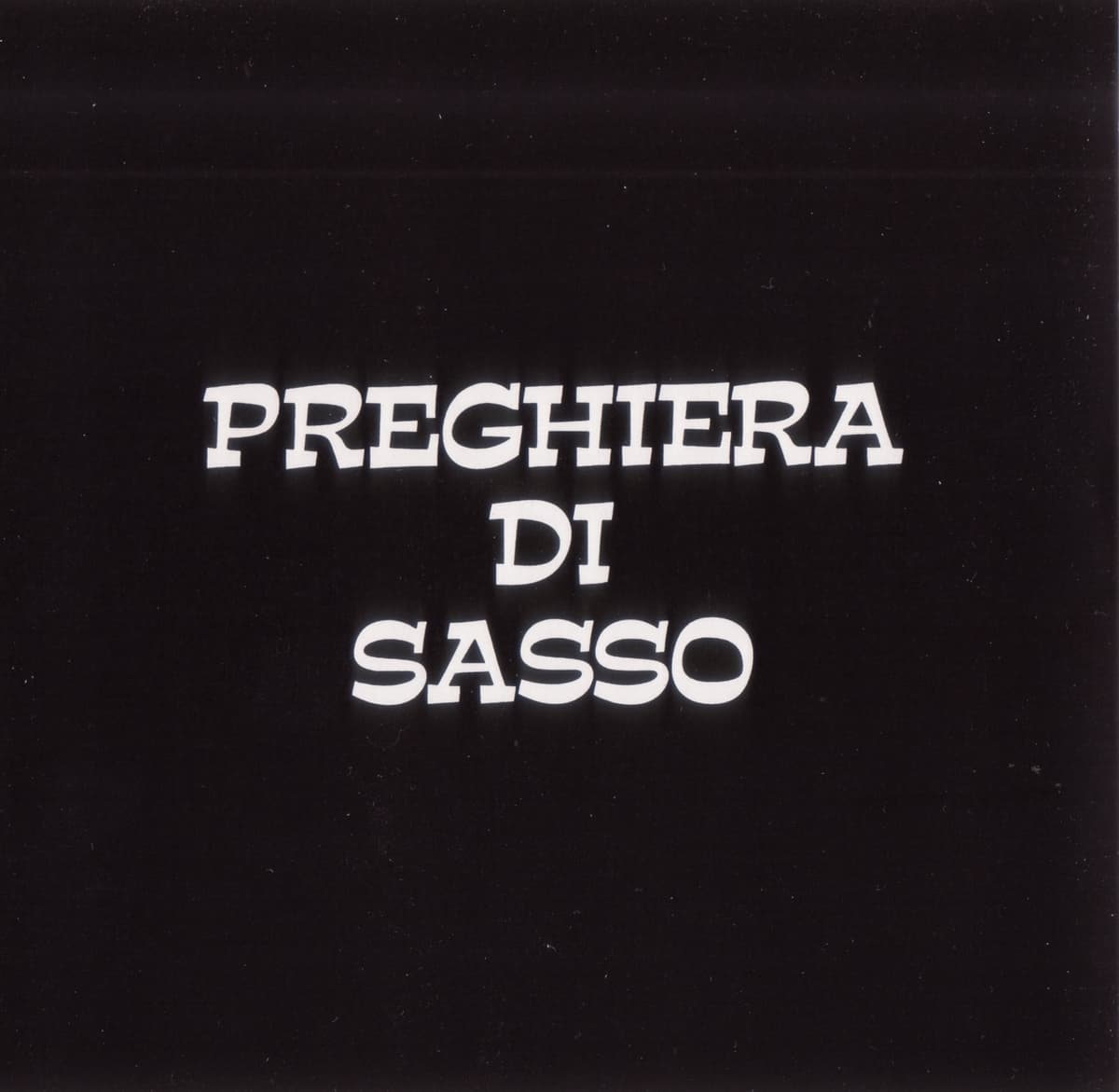 Preghiera di Sasso