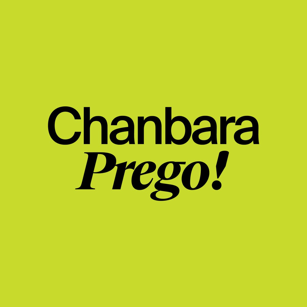 Prego!