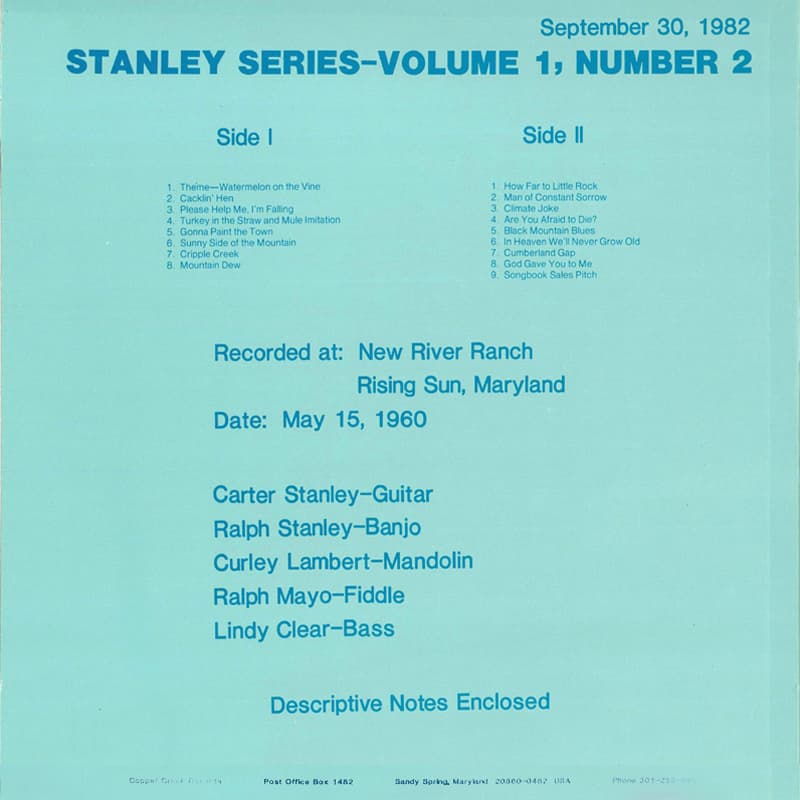 Stanley Series, Vol. 1 No. 2