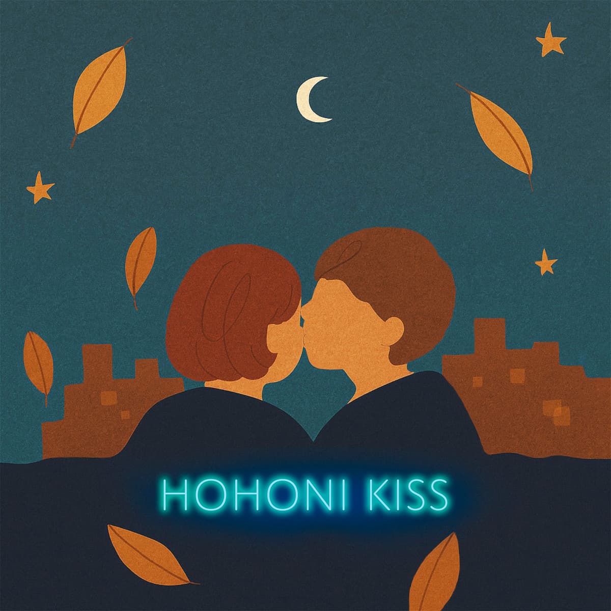 頬にキス