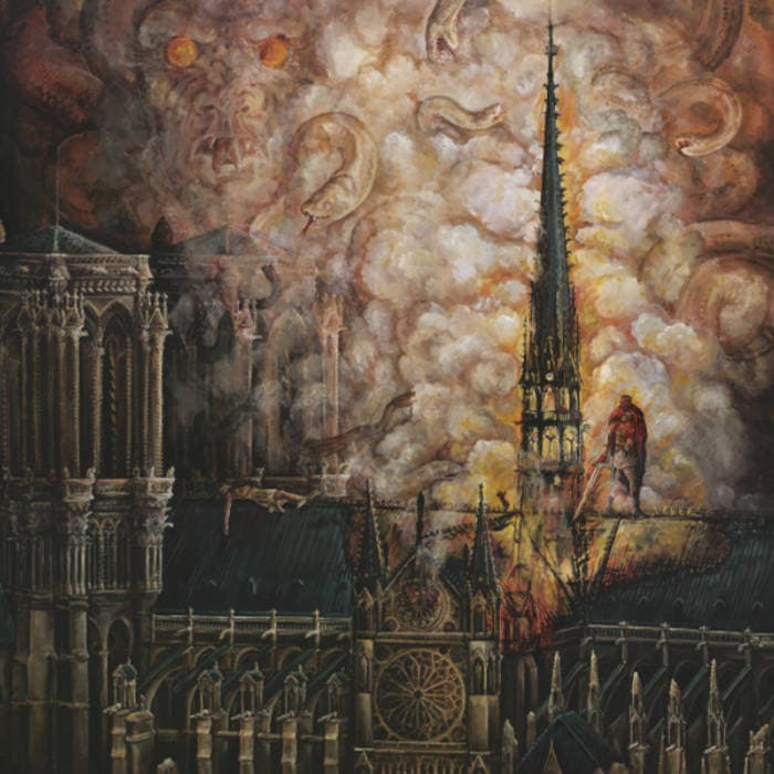 Temples Colliding in Fire
