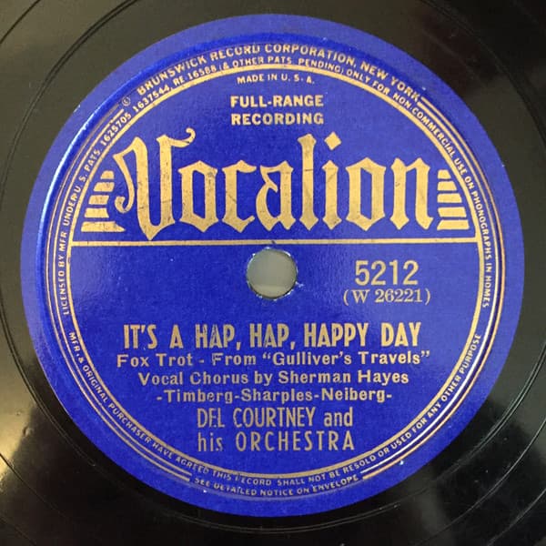 It's a Hap, Hap, Happy Day / I Hear a Dream