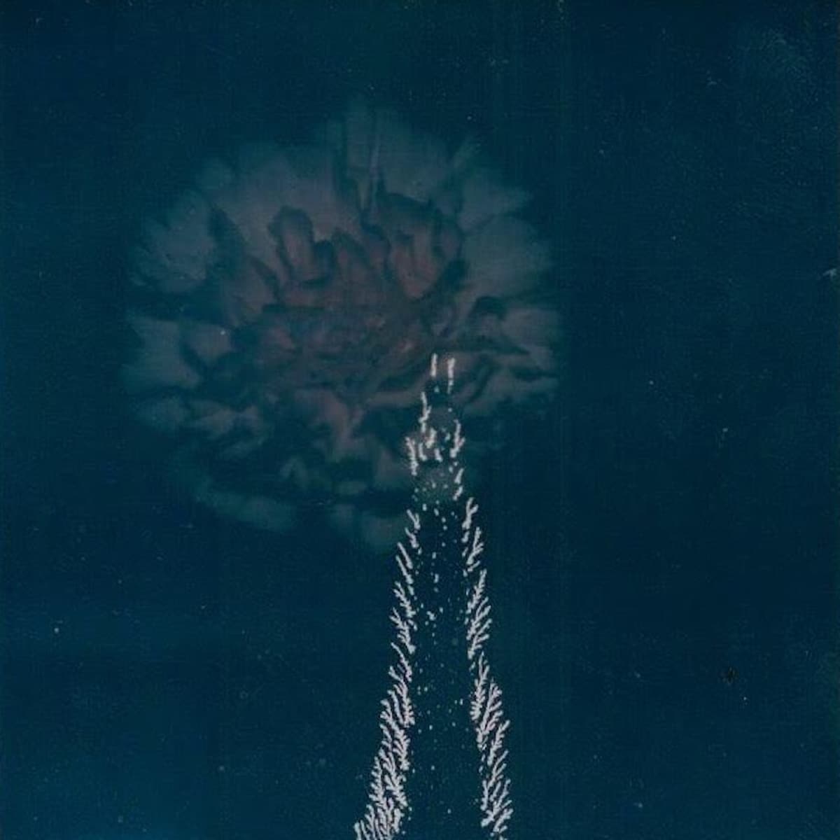 Leaves Painted in a Darker Blue