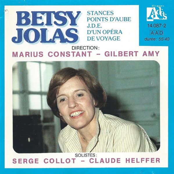 Stances / Points d'aube / J.D.E. / D'un opéra de voyage
