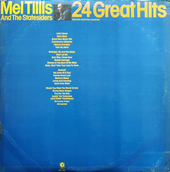24 Great Hits by Mel Tillis and the Statesiders