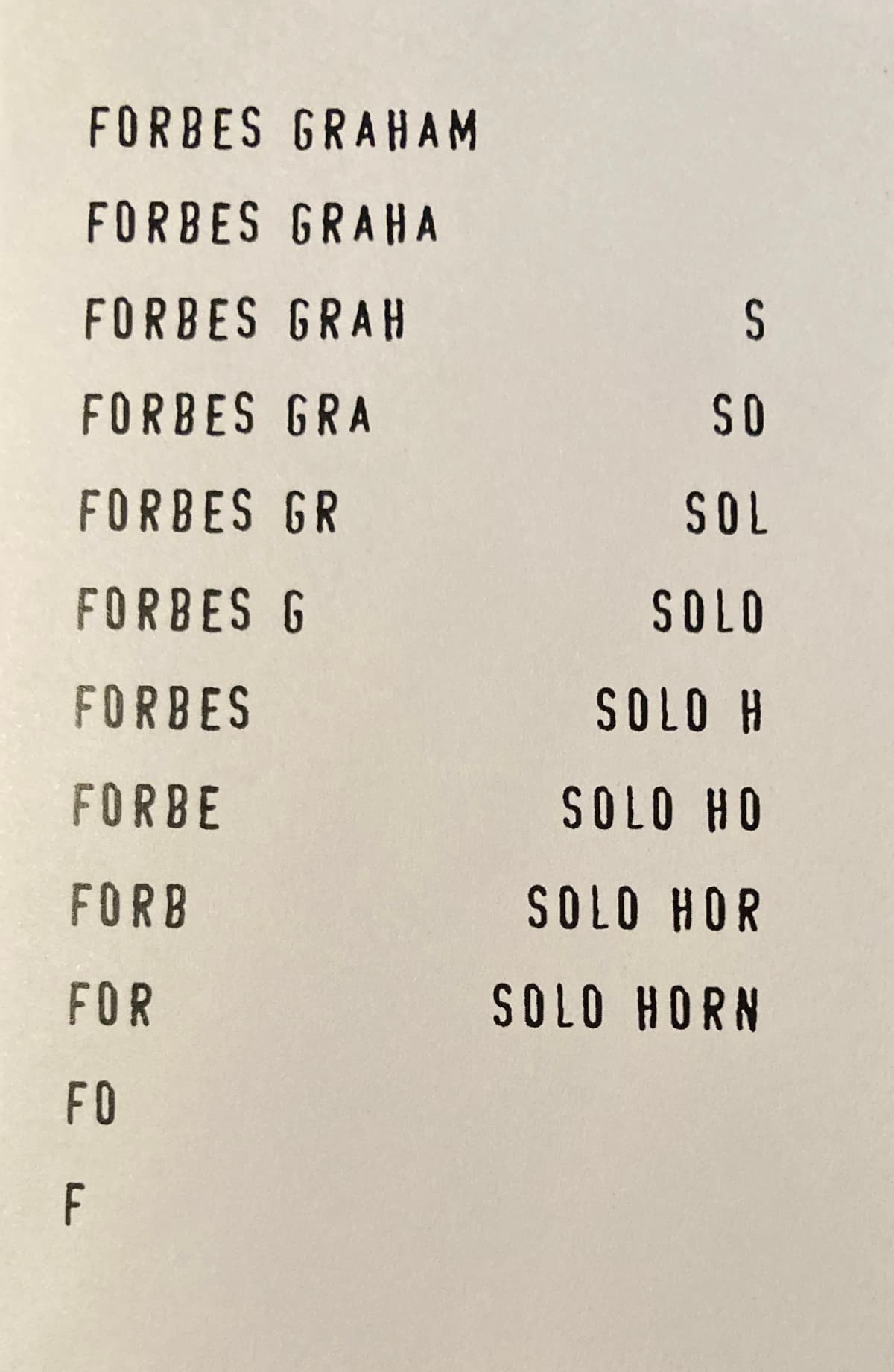 Solo Horn