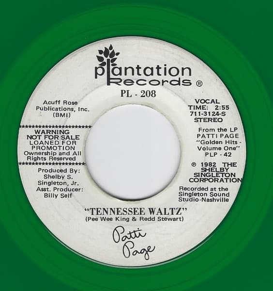 Tennessee Waltz / My Man Friday