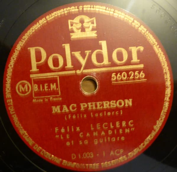 Mac Pherson / La Complainte du pêcheur