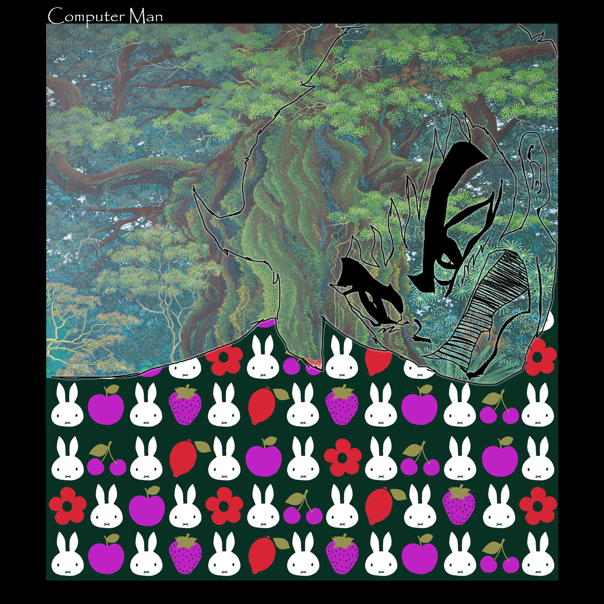 Computer man battles the crusaders of lust, greed, and anger