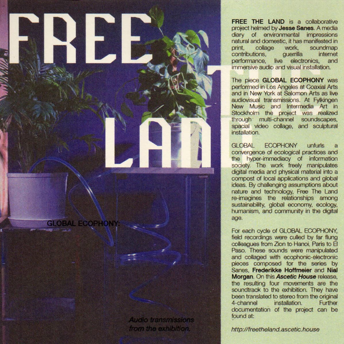 Global Ecophony: Audio Transmissions From the Exhibition