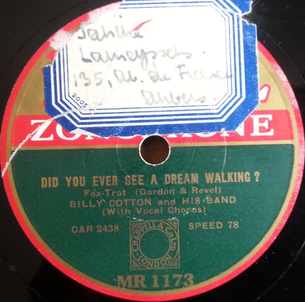 Did You Ever See a Dream Walking? / On a Steamer Coming Over