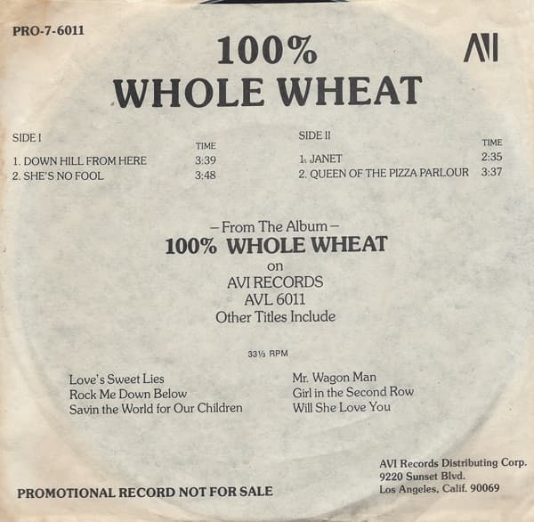 100% Whole Wheat (Sampler)