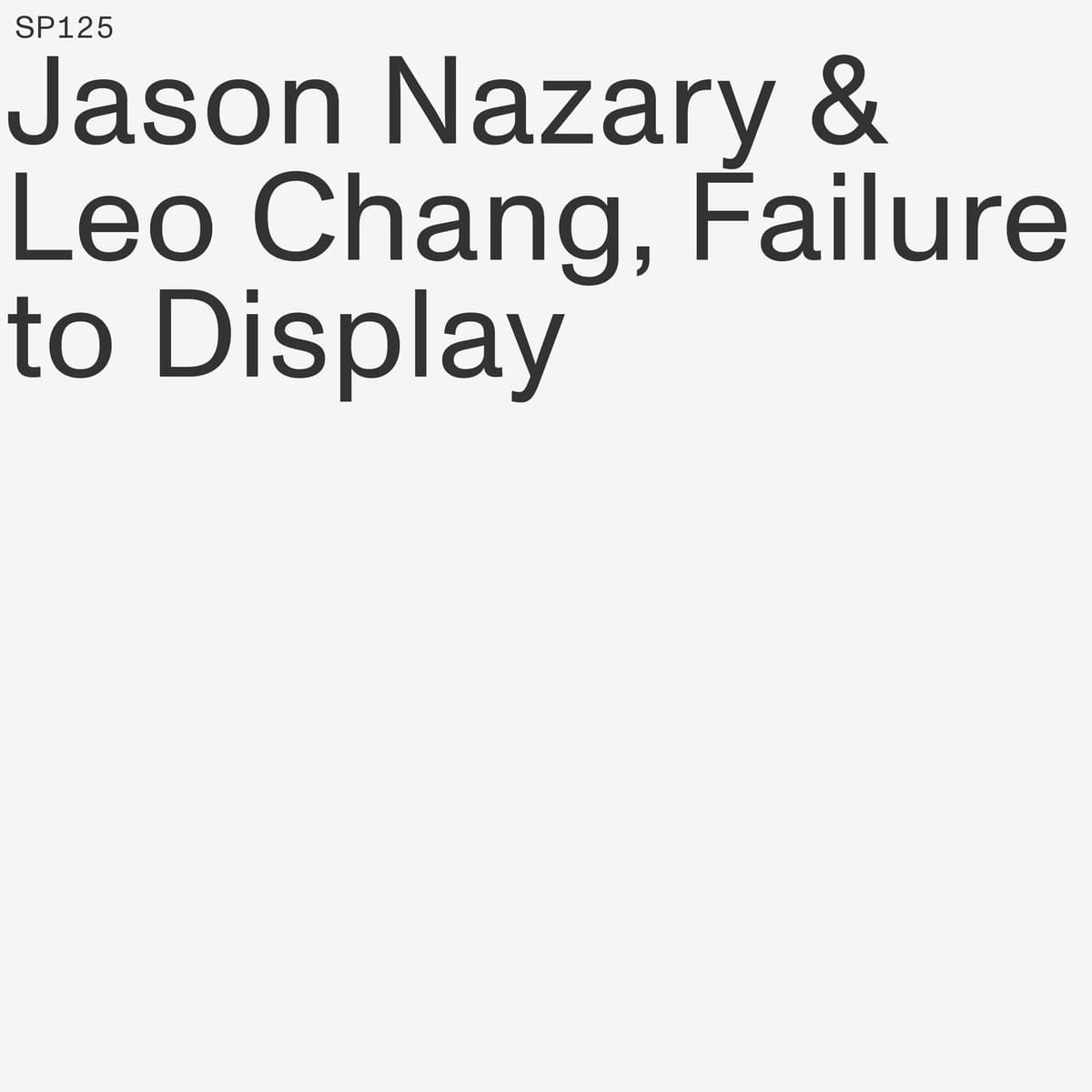 Failure to Display