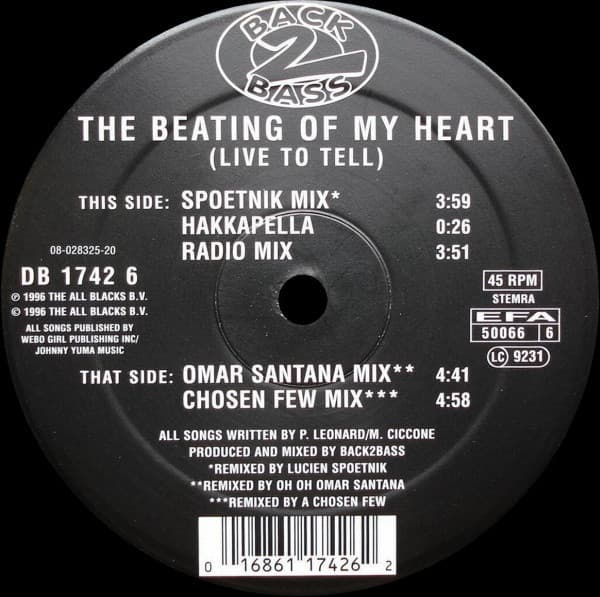 The Beating of My Heart (live to Tell)