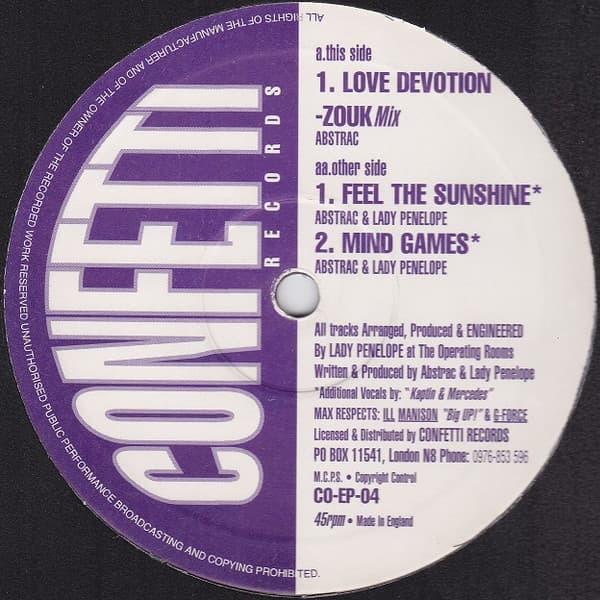 Love Devotion / Feel the Sunshine / Mind Games