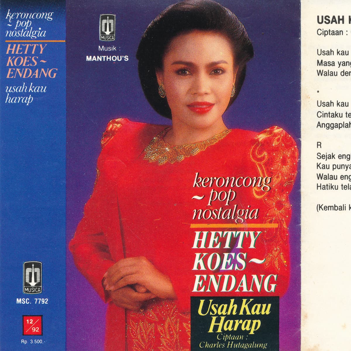 Keroncong Pop Nostalgia Usah Kau Harap