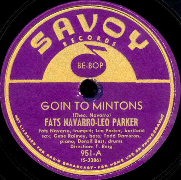 Goin to Mintons / Half-Nelson